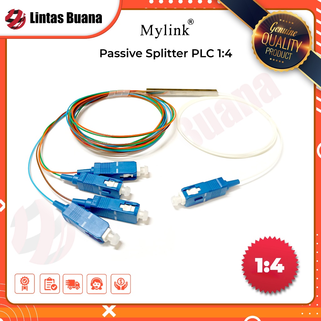 Passive Splitter PLC Rasio 1:4 | PLC Splitter 1:4 SC UPC