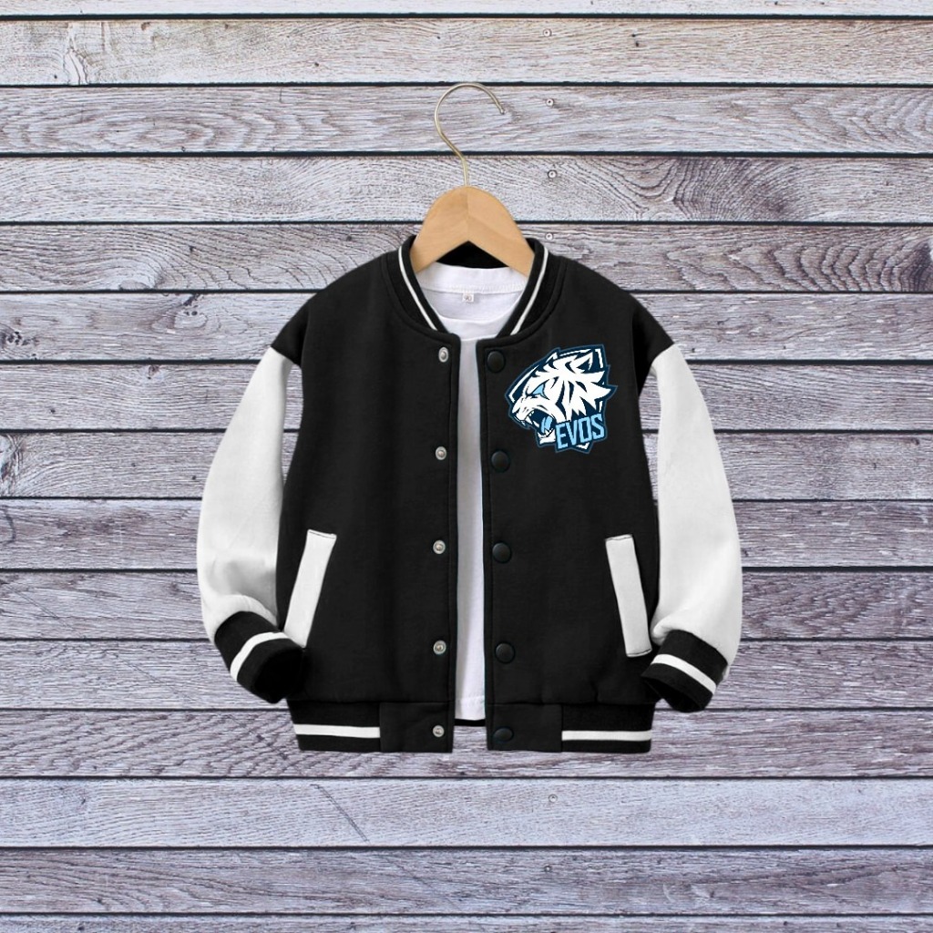 Jaket Varsity Mobile Legend/Jaket Mobile Legend/Jaket Anak Baseball Umur 2 - 12 Tahun/Jaket Varsity 