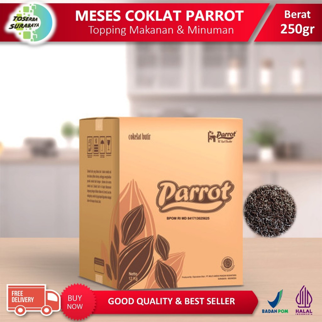 

MESES Coklat PARROT 250gr / MEISES COKELAT COMPOUND BUTIR Good Quality