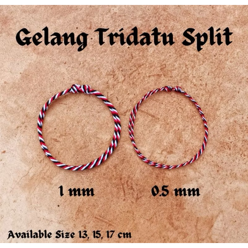 GELANG TRIDATU BALI/GELANG TRIDATU ORIGINAL BALI/GELANG TRIDATU SPLIT/GELANG BALI