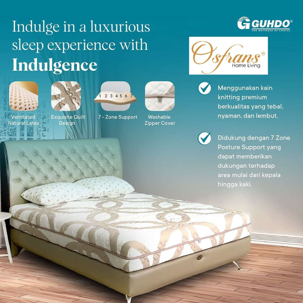 Guhdo Springbed Full Latex Indulgence - Hanya Kasur / Mattres - SPRING BED