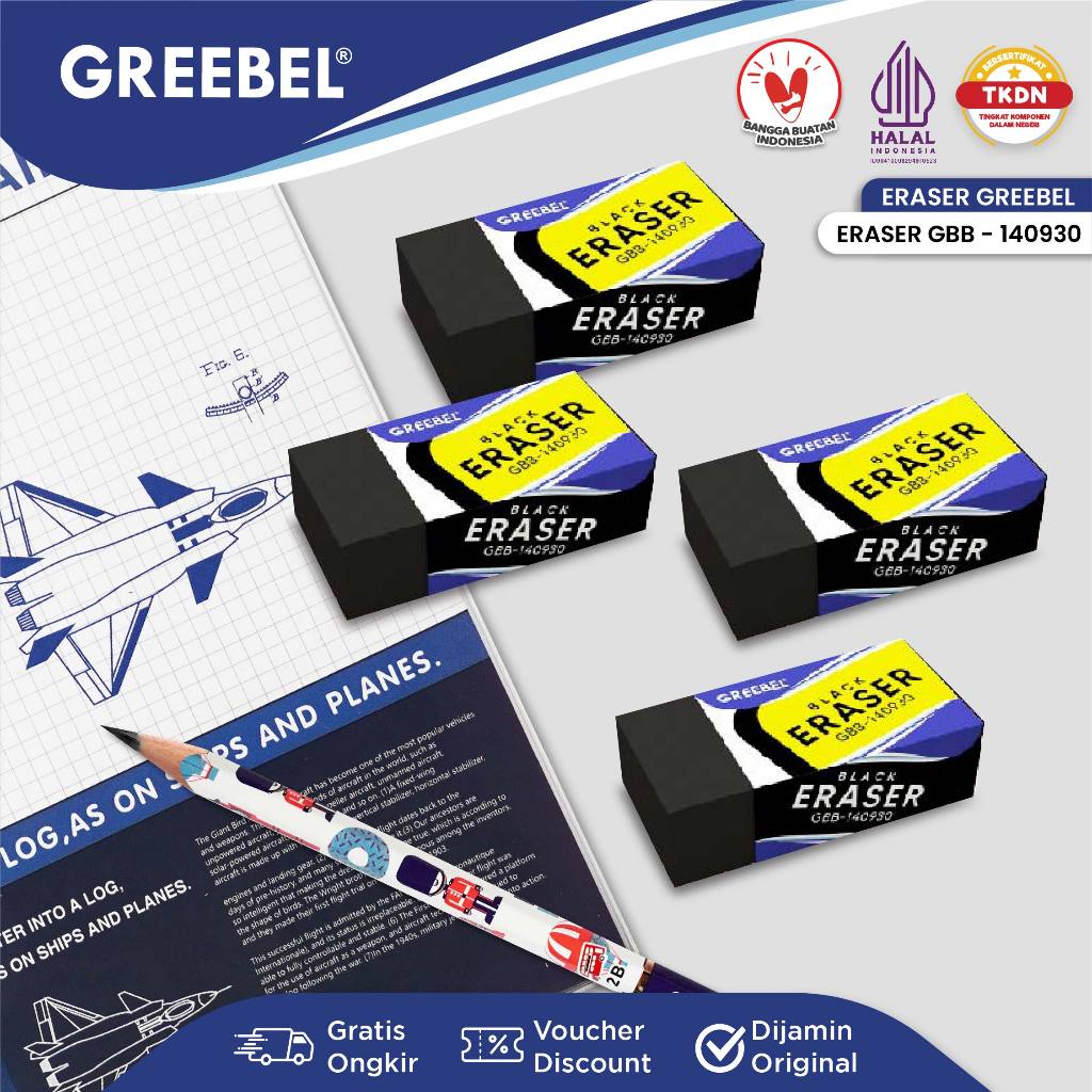 

GREEBEL Eraser Stip Hapusan GBB-140930 / Penghapus Pensil