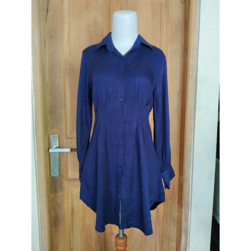  PRELOVED BLOUSE NAVY