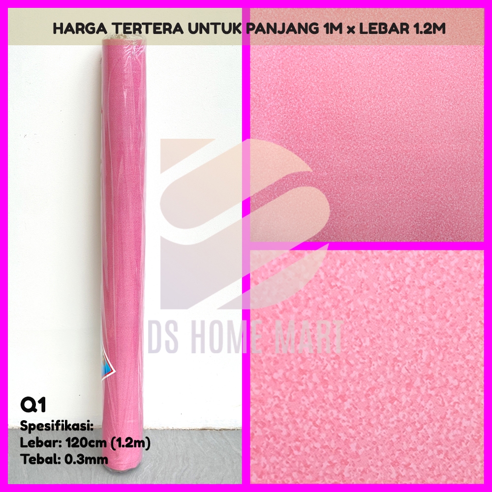 Q1 - Karpet Lantai Tikar Plastik Vinyl METERAN dengan Lebar 1.2m