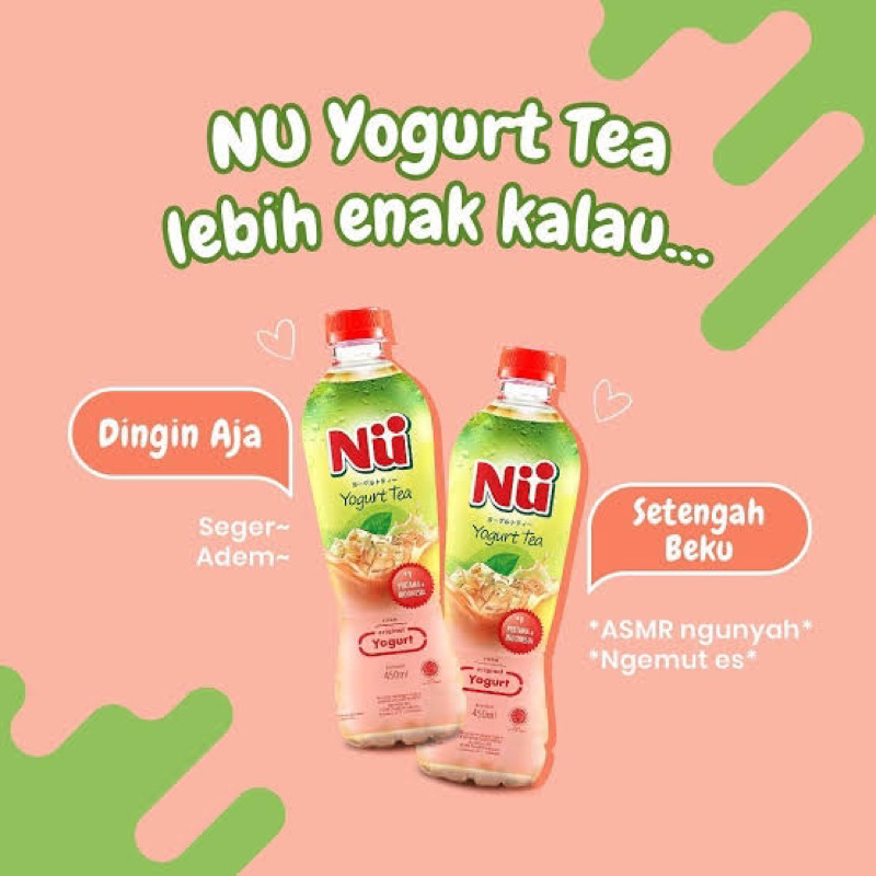 

NU GREEN TEA YOGURT 450ML