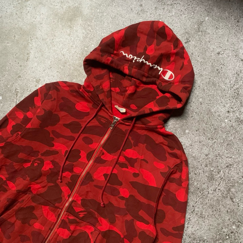 Hoodie Bape x Champion Second Preloved
