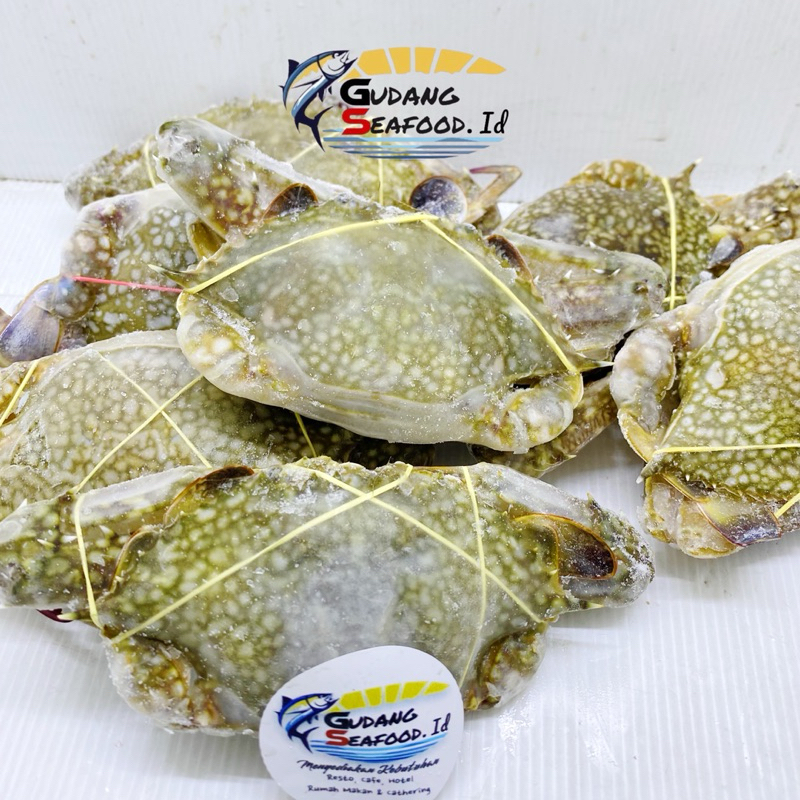 

kepiting rajungan renjong size 120-200 gram / ekor 1kg = 5 ekor