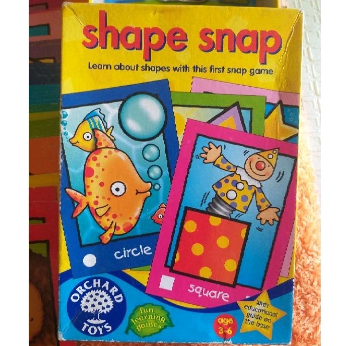 Mainan edukasi - Shape snap Orchard Toys