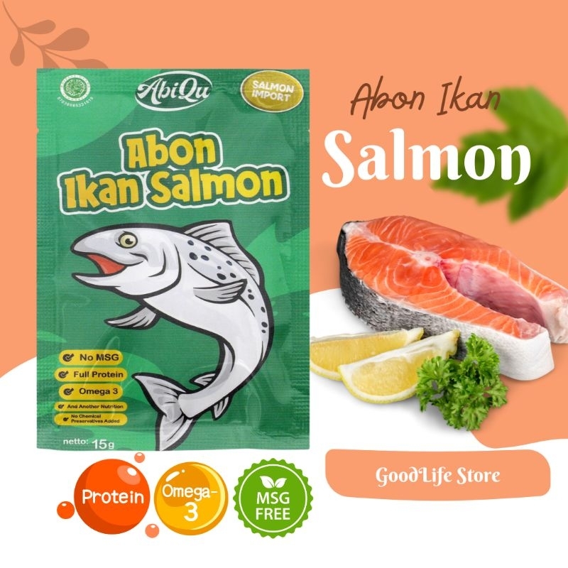 

Abon Ikan Salmon Non MSG Abon Bayi MPASI 15 Gram