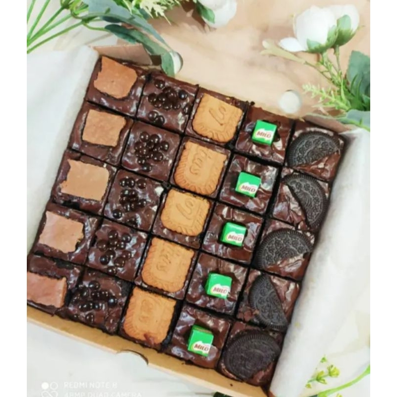 

brownies bigsize keyybrownies topping bisa pilih