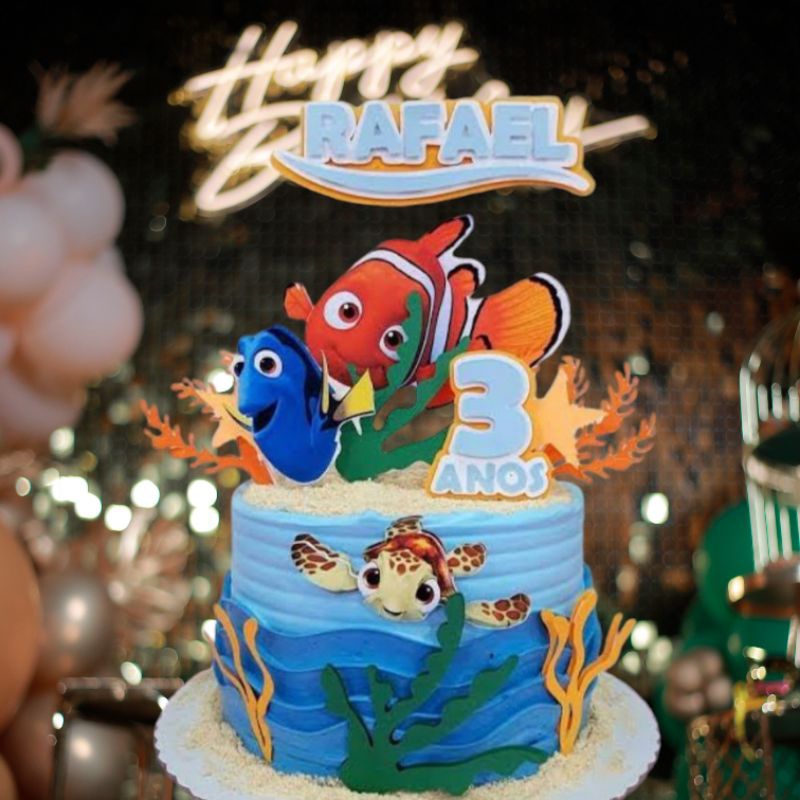 

cake tema toper ikan koi