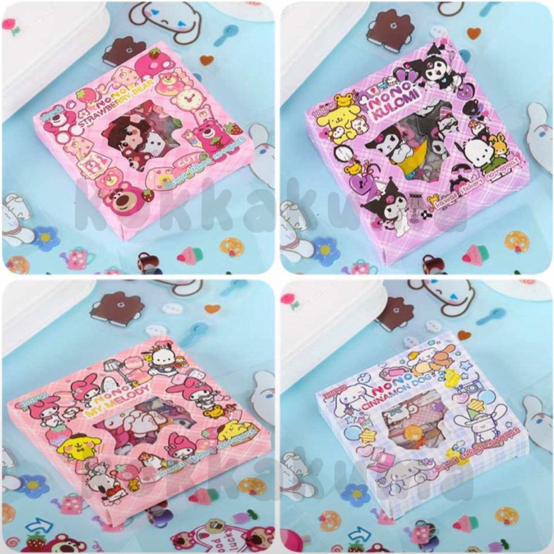 

KKM SANRIO MINI Stiker Box Karakter Kartun Lucu 1 Box isi 1 Lembar Waterproof Sticker Set for Kids