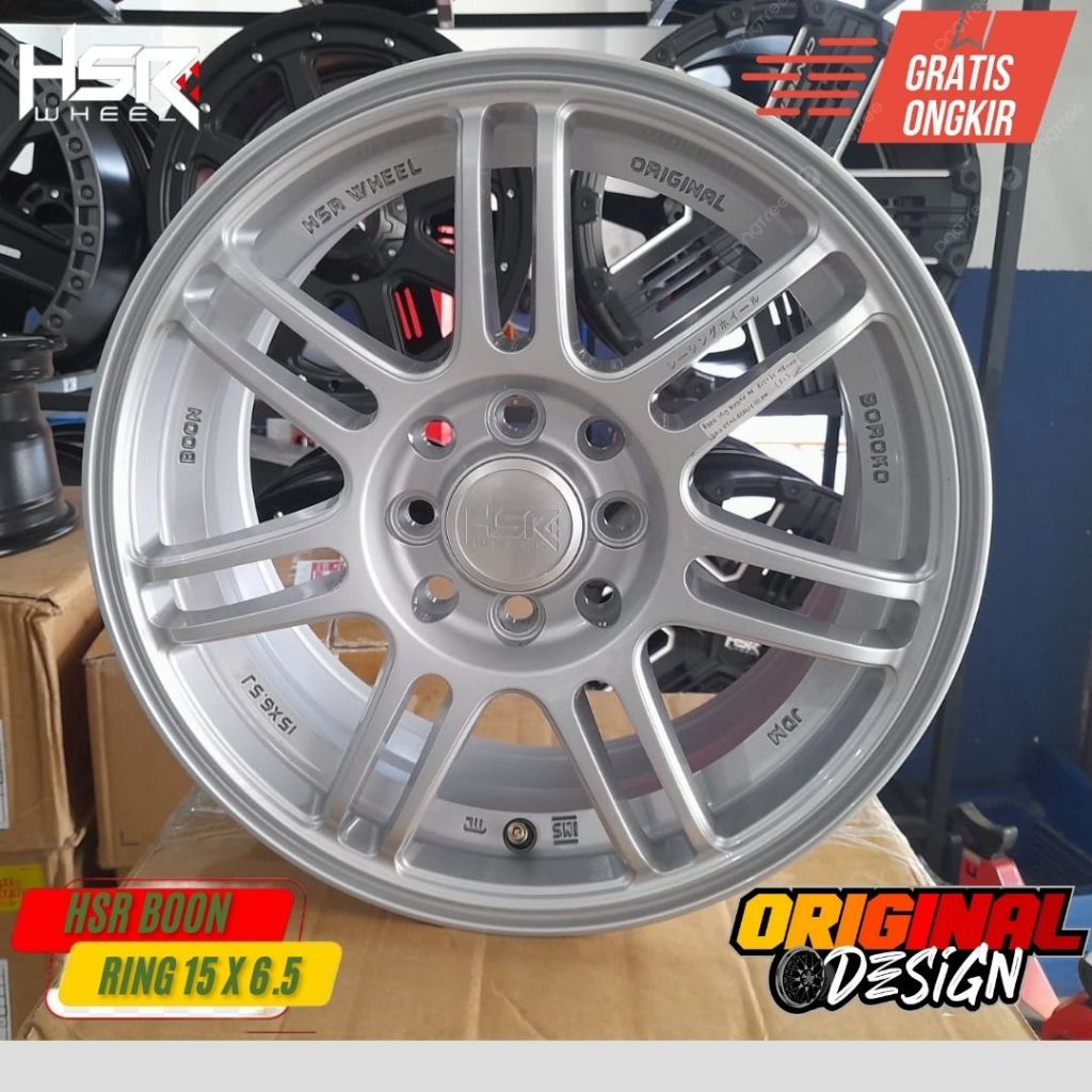 Velg mobil ring 15 pelek HSR BOON R15 Untuk IGNIS , SPLASH , WULLING , CALYA