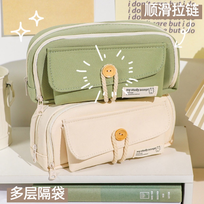 

ART D4K6 Large Capacity Kawaii Pensil Kapasitas Besar Pensil Tas Kantong Dudukan Kotak untuk Anak Perempuan Kantor Siswa Alat Tulis Organizer Perlengkapan Sekolah