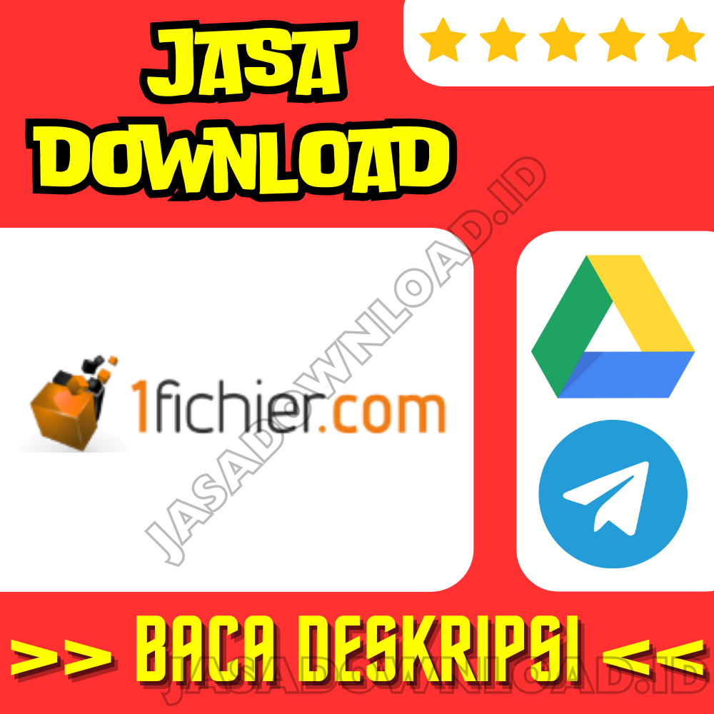 Jasa Convert / Download 1FICHIER ke GoogleDrive / Telegram [Per 100MB]