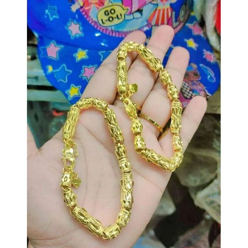 Gelang Aldora Gelang Bambu Lapis Emas 24k