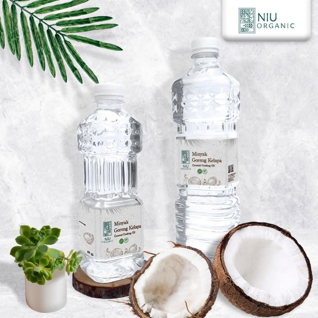 

Organic Coconut Cooking Oil Minyak Goreng Kelapa Murni 1000 ML Non RBD Minyak Kelapa NIU Organic