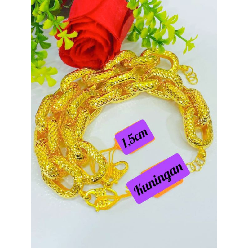 gelang nori kuningan super jumbo