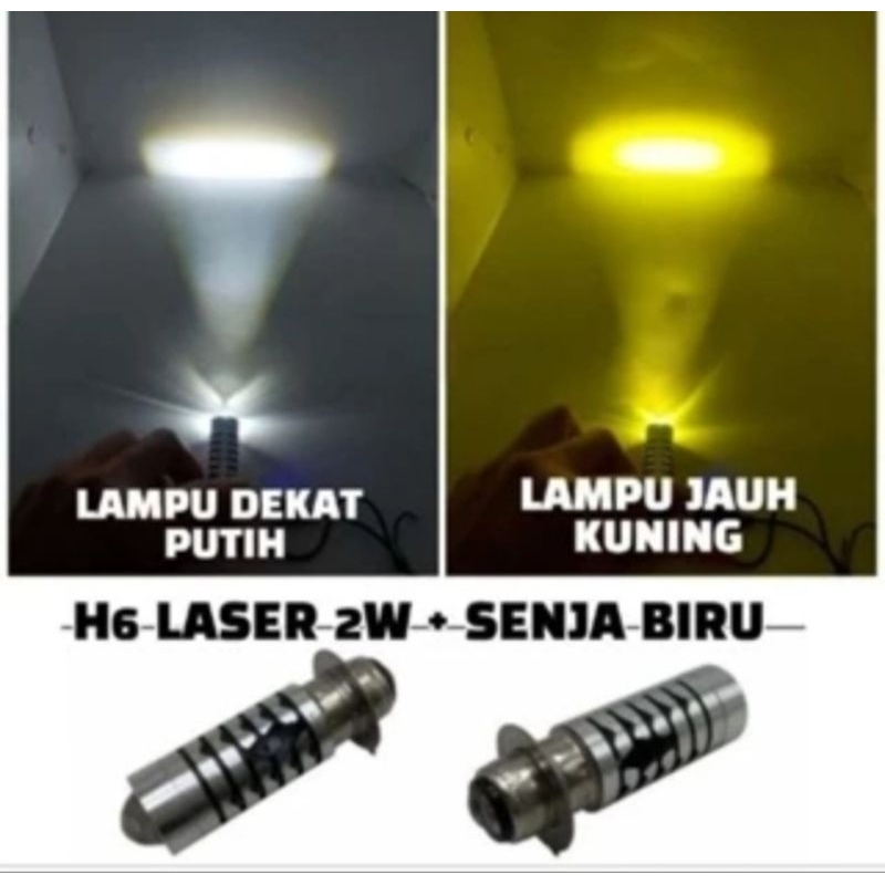 Lampu bohlam LED H6 laser