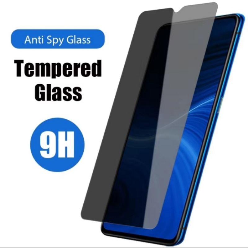 Tempered Glass Kaca Anti SPY OPPO A18 A16 A17 A15 A15s Anti Goros Kaca Anti Intip