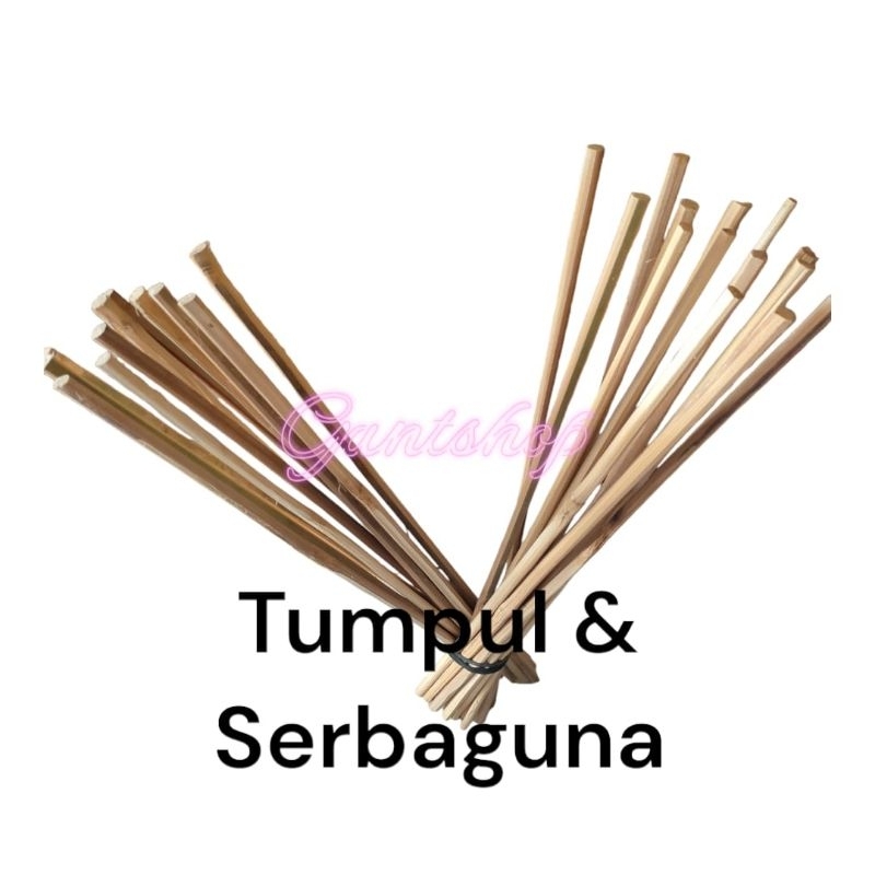

Tusuk/Stick Bambu Tumpul 55CM Diameter (+-)8MM Isi 25 Batang