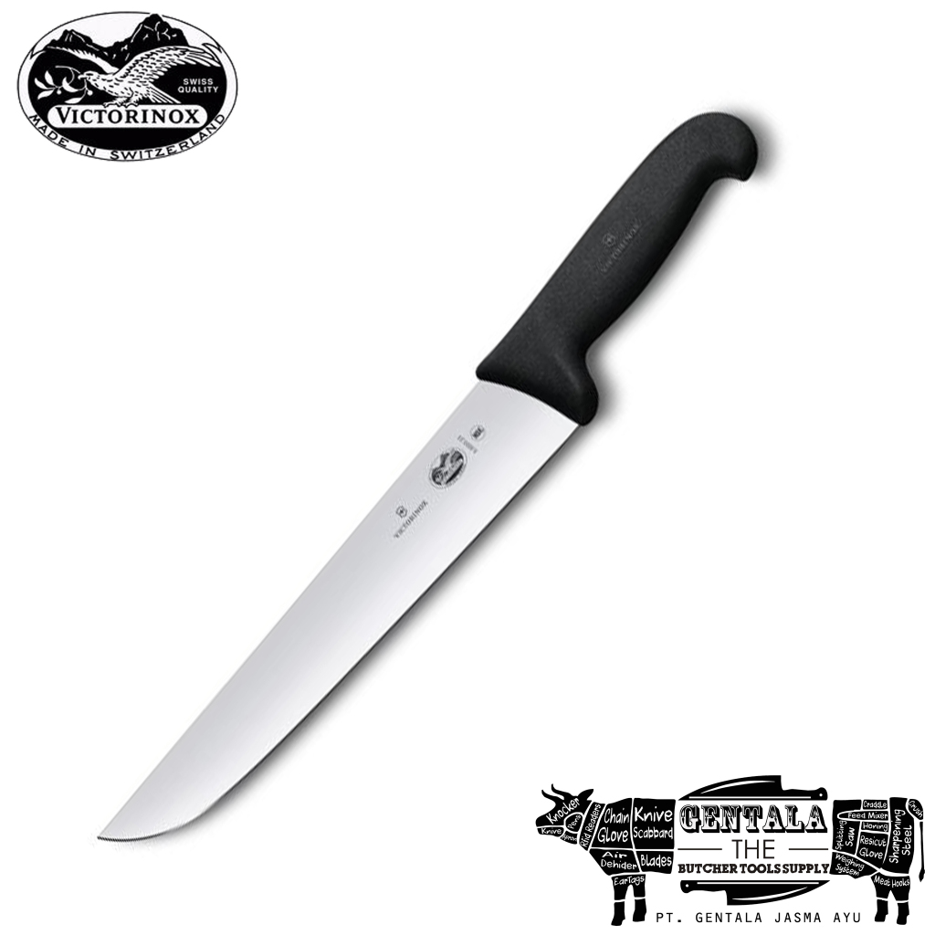 Pisau Butcher/Sembelih Victorinox 23cm Straight, Fibrox