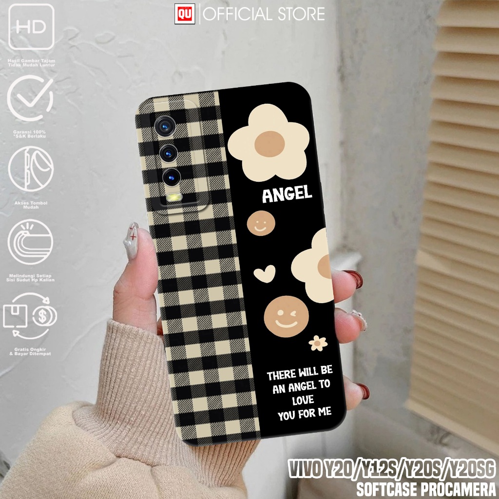 Case VIVO Y20 Y12S Y20S Y20SG - Casing Hp VIVO Y12S Y20 Y20S Y20SG Motif BUNGA - Softcase Hp