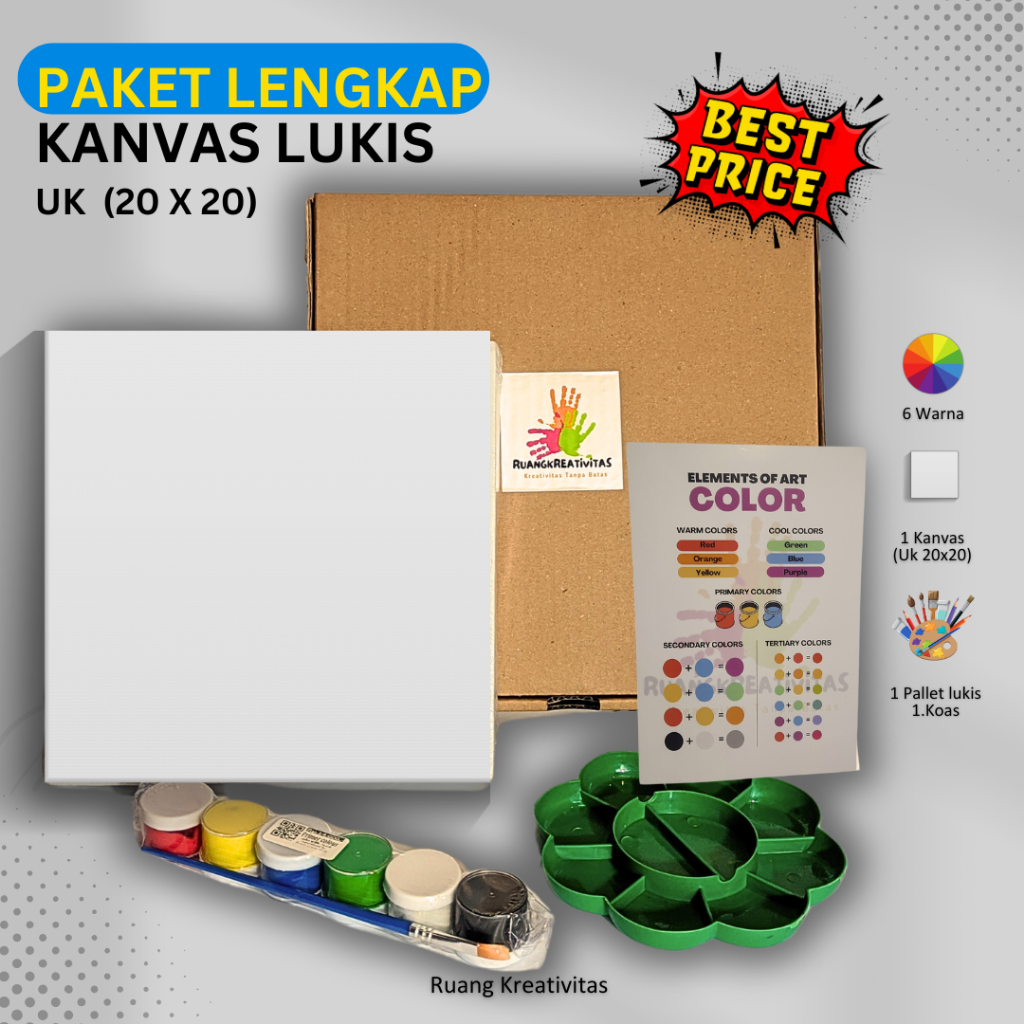 

Paket Lengkap Alat Lukis Uk (20x20)