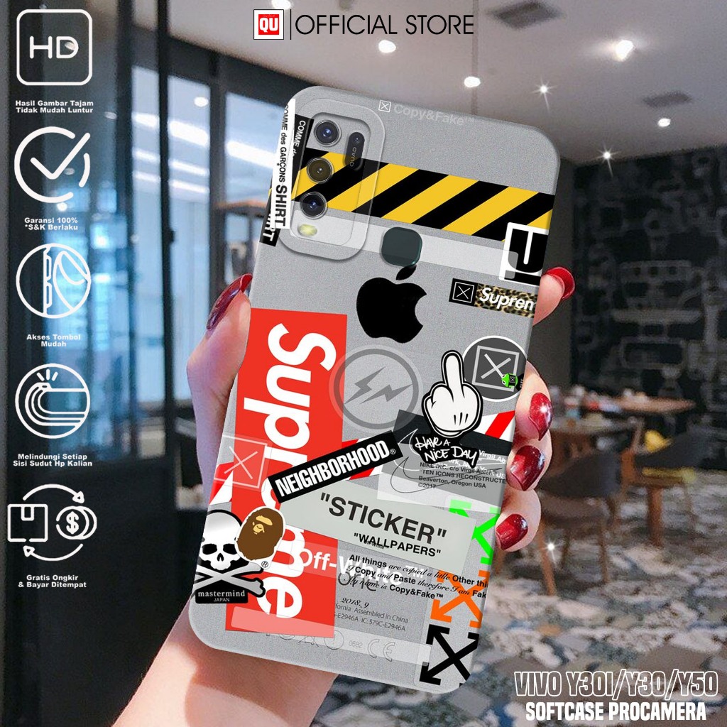 Case VIVO Y30 Y30i Y50 - Casing Hp VIVO Y30i Y30 Y50 Motif BA - Softcase Hp - Silikon Hp Y30