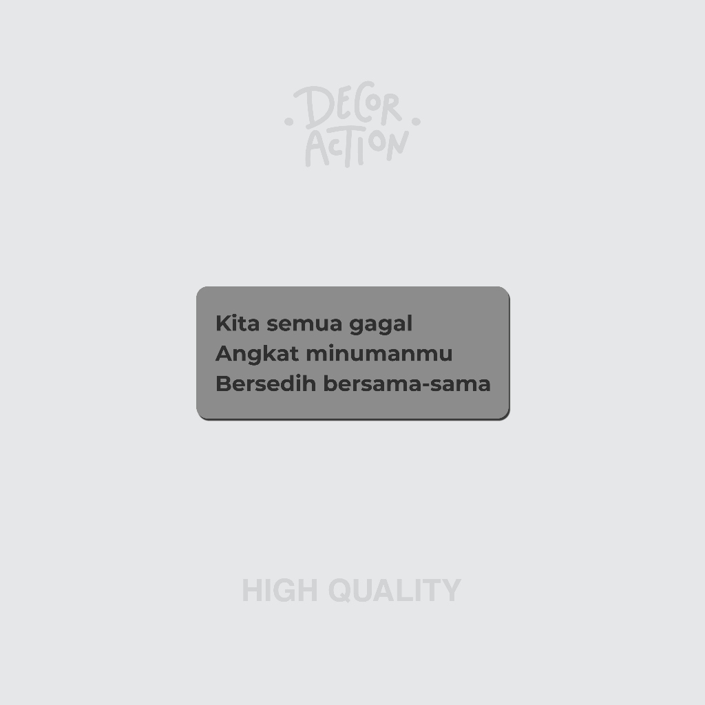 

Sticker Lirik Lagu HD — High Quality Sticker Glossy Waterproof