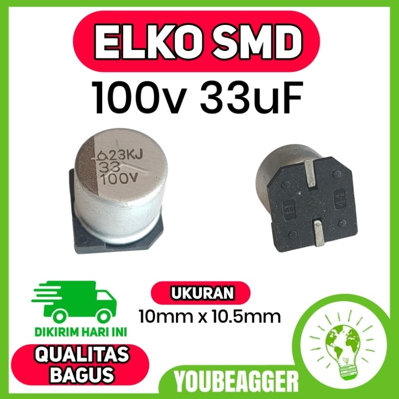 Elko smd 100v 33uf
