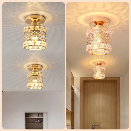 Lampu Kristal Gantung Mewah Ruang Tamu Lampu kristal Plafon Minimalis Crystal Ceiling lampu ruang ta
