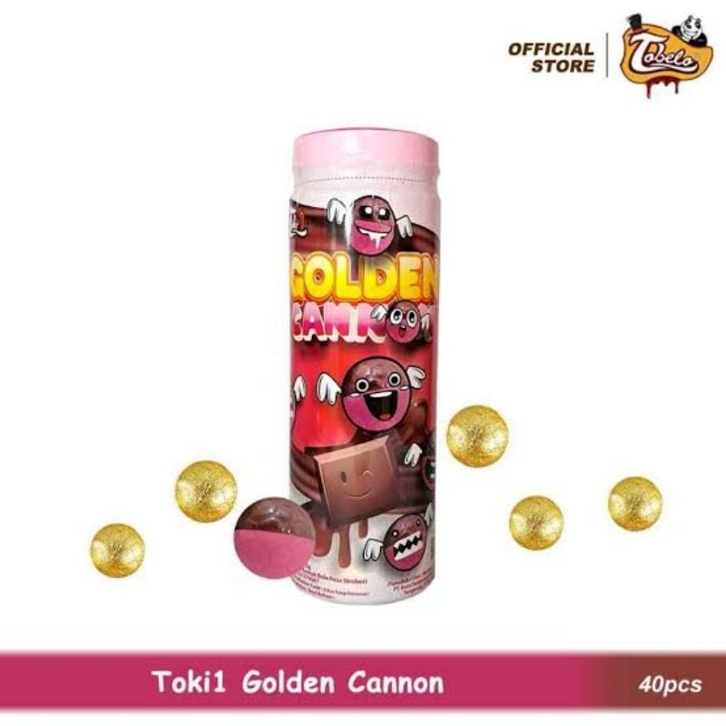 

tobelo toki golden canon 1 stoples isi 40....coklat compound rasa strawberry isi rice crispy