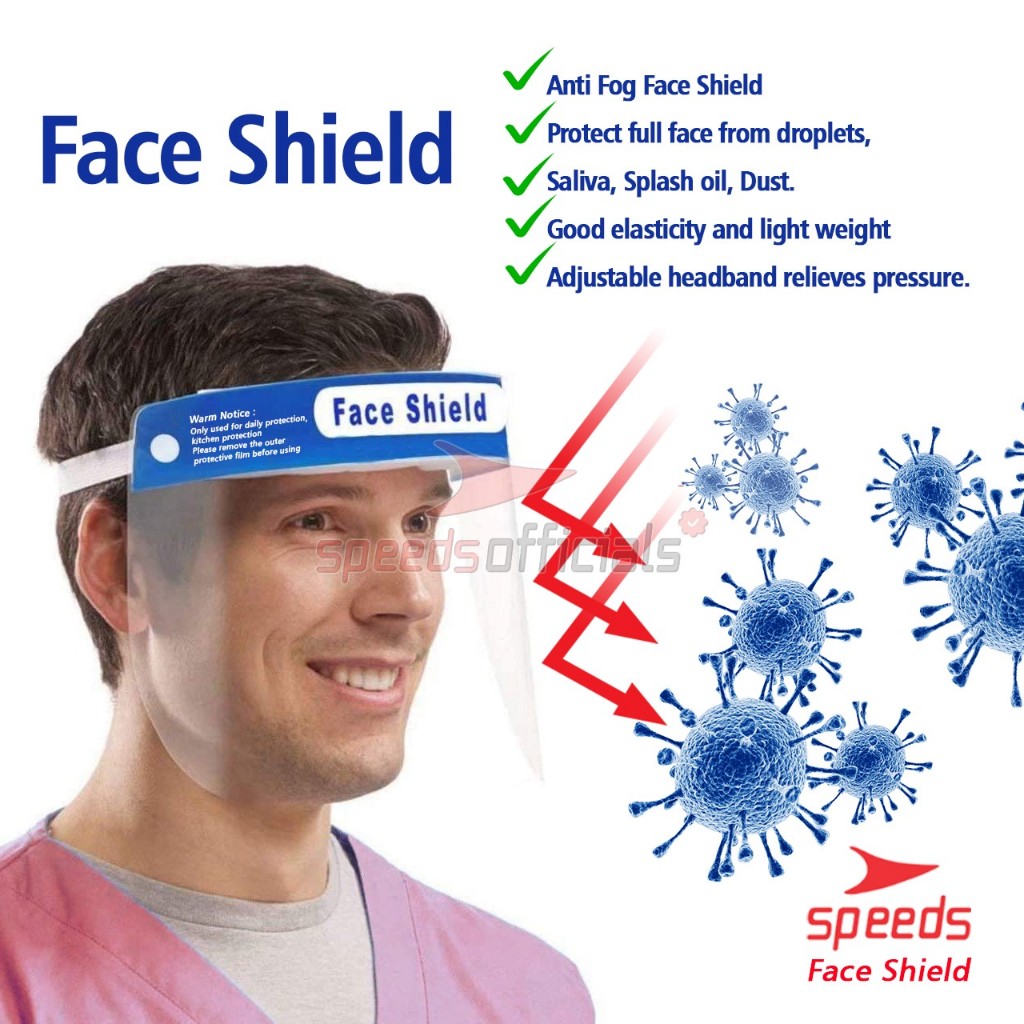 SPEEDS Face Shield Untuk Wajah / Muka Face Shield Pelindung Muka Anti Virus APD
