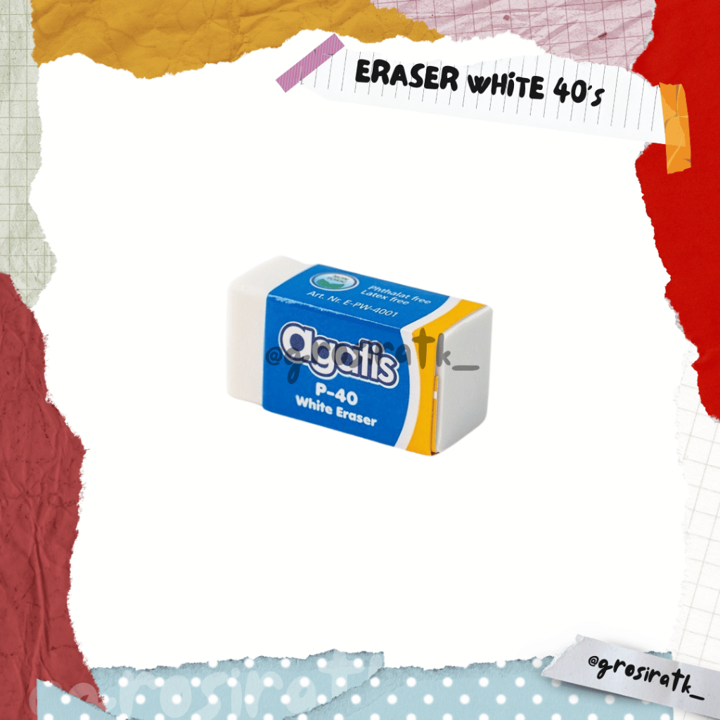 

AGATIS ERASER ECO WHITE 40’s