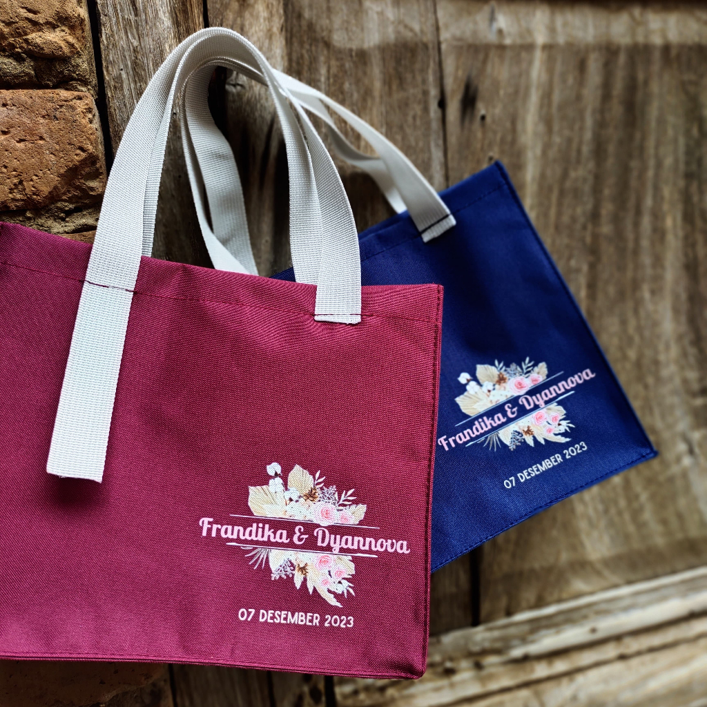 

Goodie Bag 29x10x25 cm Penutup Resleting / Souvenir Tas / Tas Hampers Custom