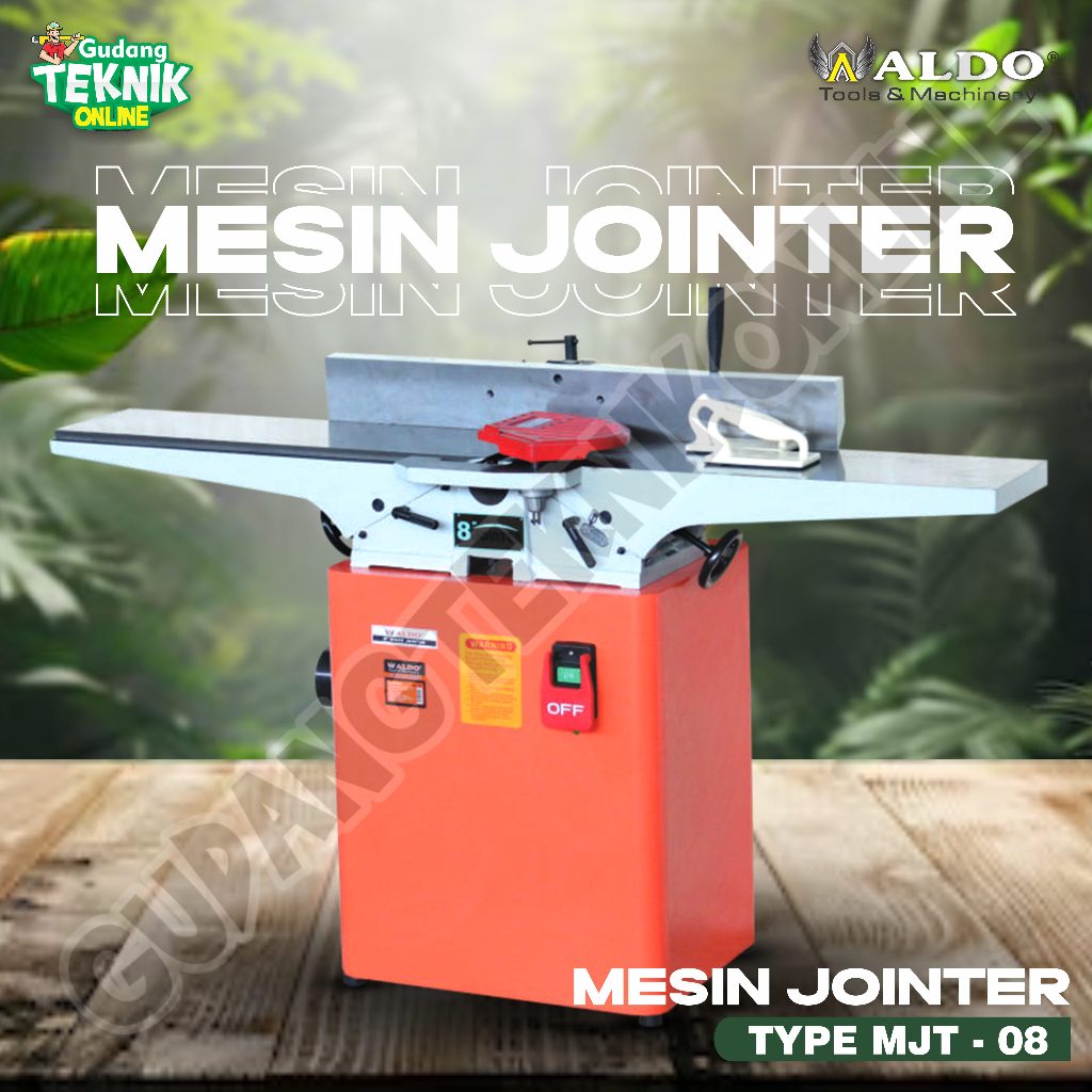 Wood Jointer MJT-08 ALDO 8" / Mesin Jointer Kayu 8 Inch Pasah Serut Kayu MJT 08 ALDO