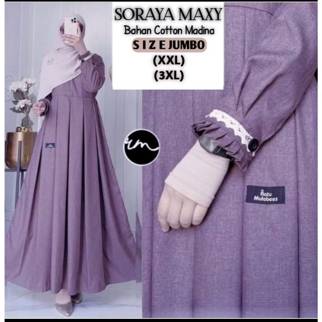 GAMIS KATUN MADINAH SORAYA MAXY GAMIS SYAR,I