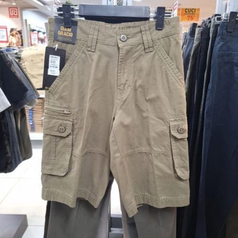 GIANI GRACIO ORIGINAL celana cargo pendek pria G81104 001 03