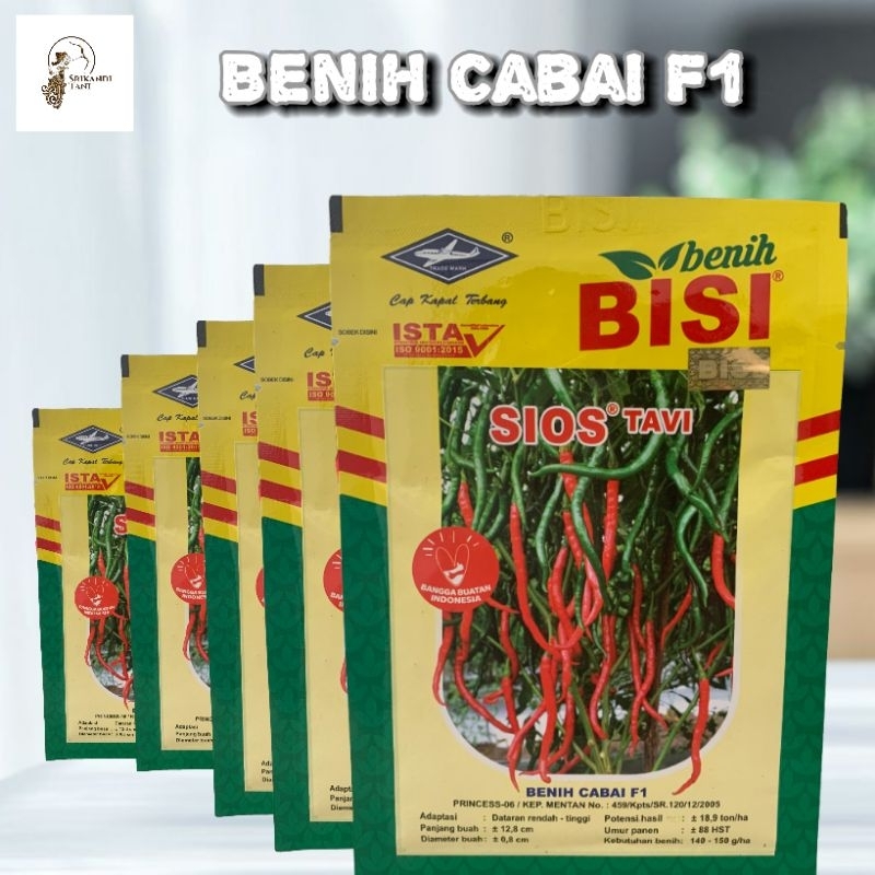 

Cabe Sios Tavi F1 Tahan Virus Cabe Kriting Sios Tavi 10gr Original Pabrik