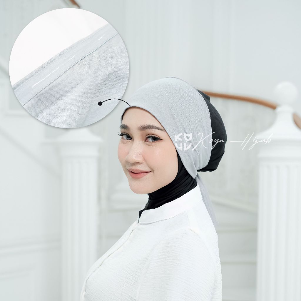 RB Koyu Hijab Iner Bando Tali Affa (use silikon karet premium di dahi inernya) (Beli 2 gratis 1) AST