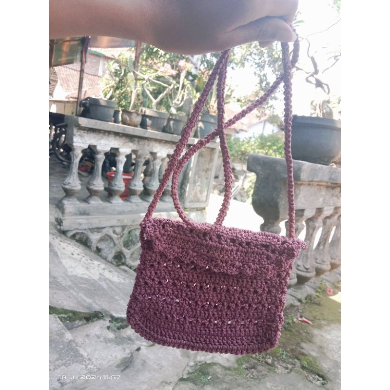Tas Selempang Rajut Anak