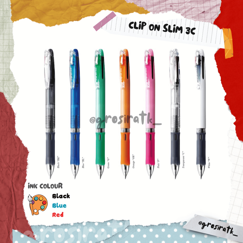 

Zebra Clip On Slim 4C / Pulpen Multifungsi 4 in 1