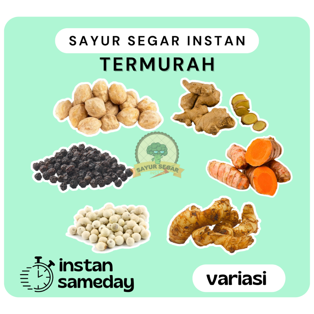 

Aneka Rempah Lada / Kemiri / Jahe / Kunyit