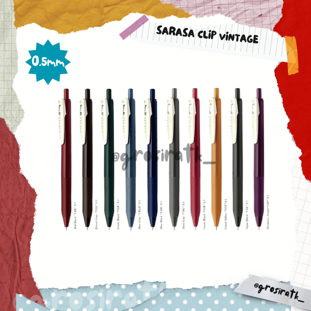 

Zebra Sarasa Clip 05 Vintage / Sarasa Best Seller / Sarasa series Vintage / Refiil JF