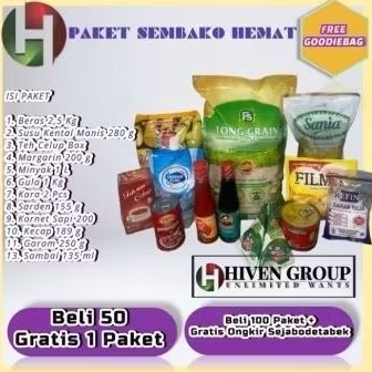 

PAKET SEMBAKO HEMAT KEBUTUHAN KELUARGA