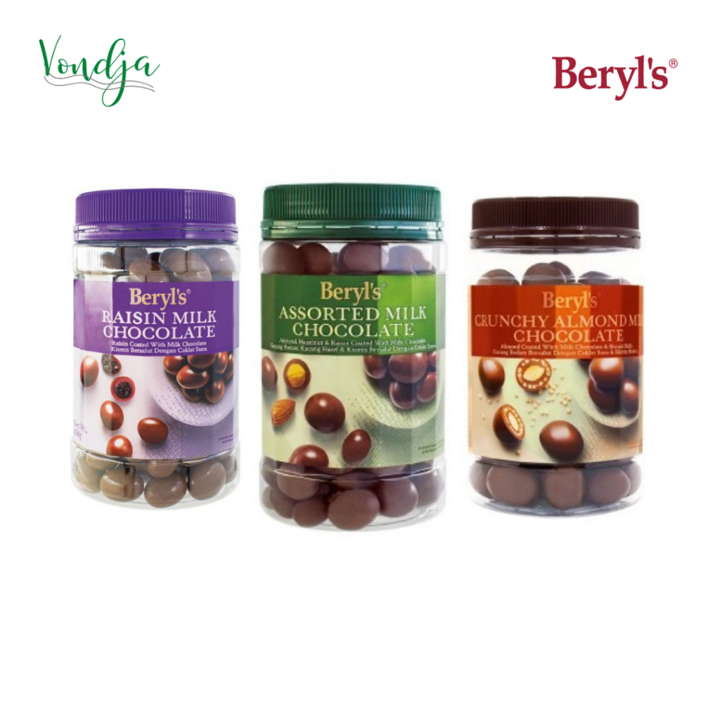 

Cokelat Beryls Coklat Malaysia Almond Milk Chocolate 450 gram