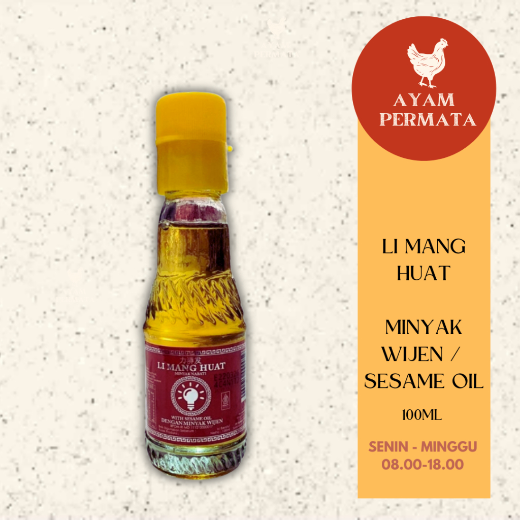 

Minyak Wijen Asli / Sesame Oil Li Mang Huat 100ml Halal - Ayam Permata Ayampermata