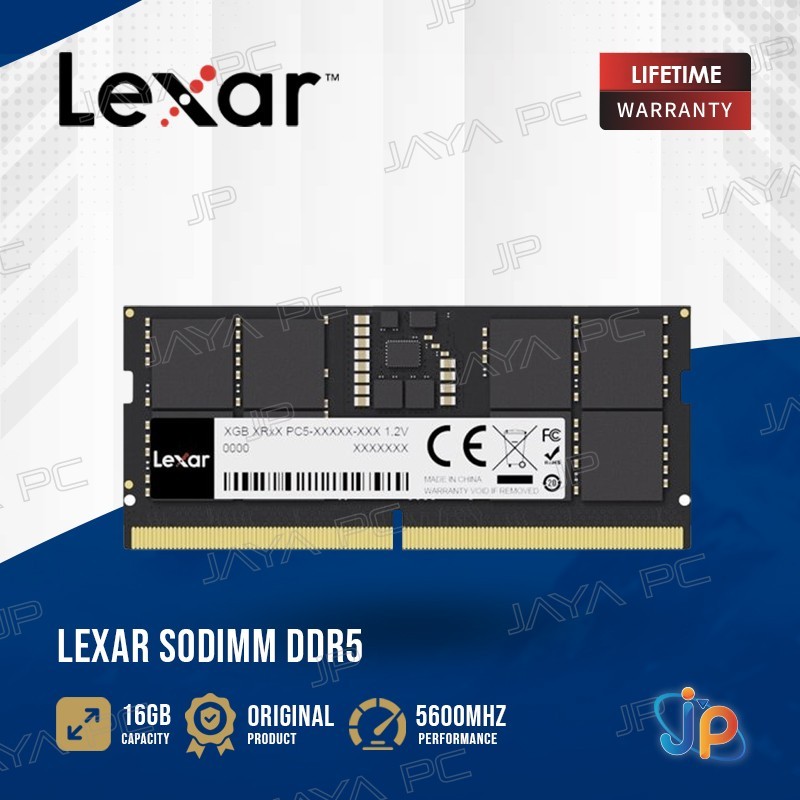 Memory Ram Lexar Sodimm DDR5 PC44800 5600Mhz 16GB