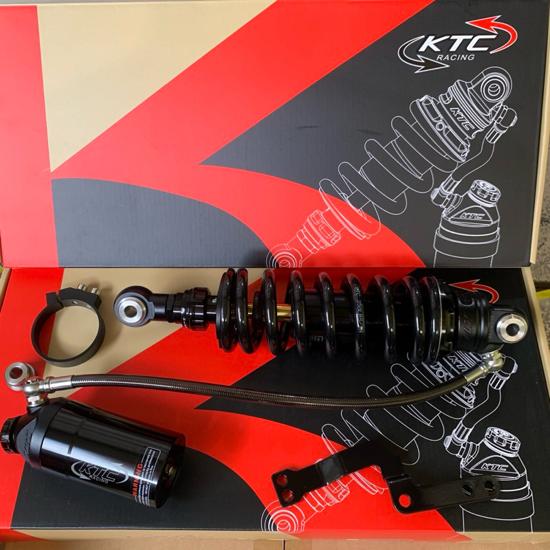 monoshock KTC Racing black series as gold ninja RR 225mm ninja R 305mm KTC tabung pisah DOUBLE klik 